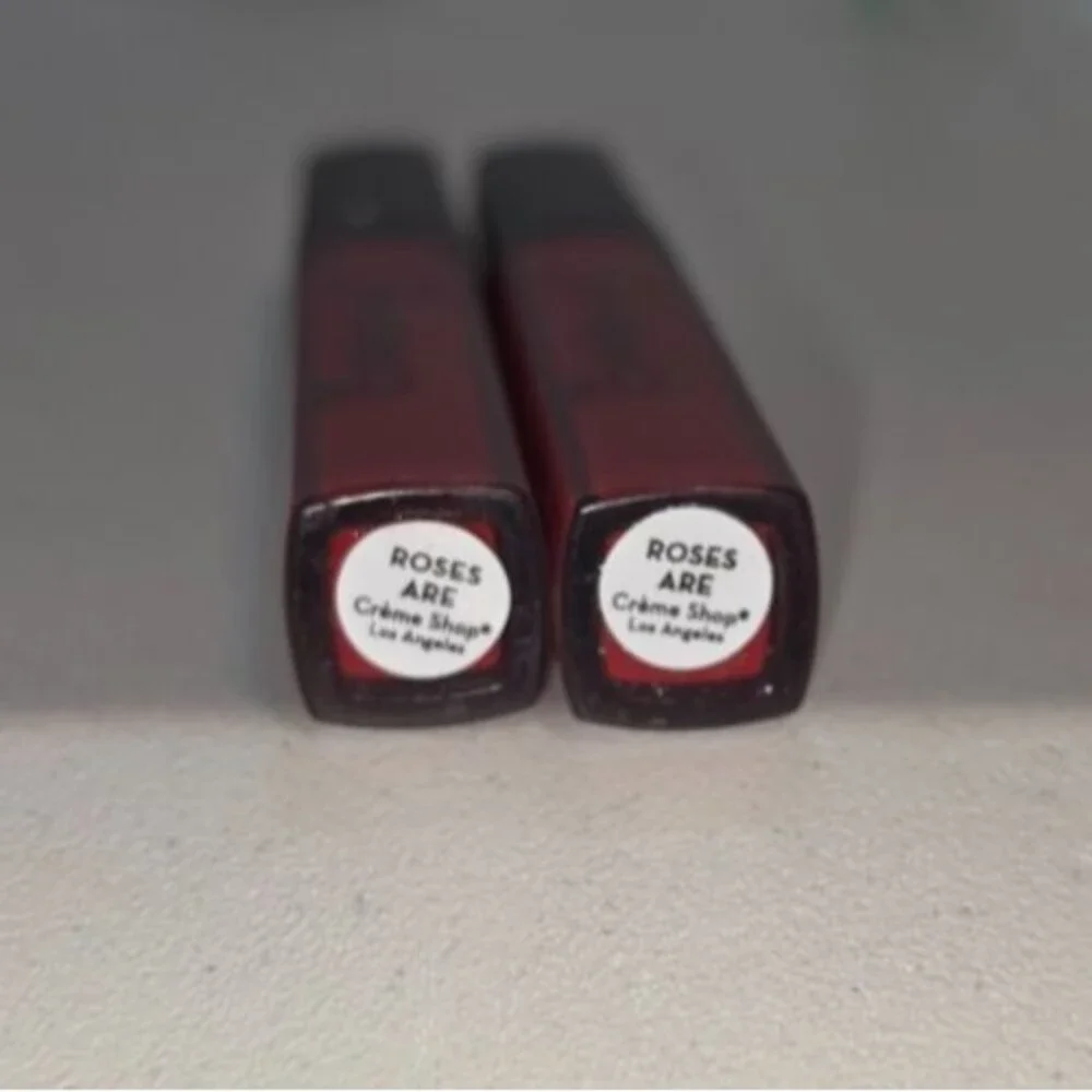My Wand And Only The Creme Shop Roses Are Lipstick Lip Gloss Lot of 2